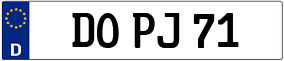 Trailer License Plate